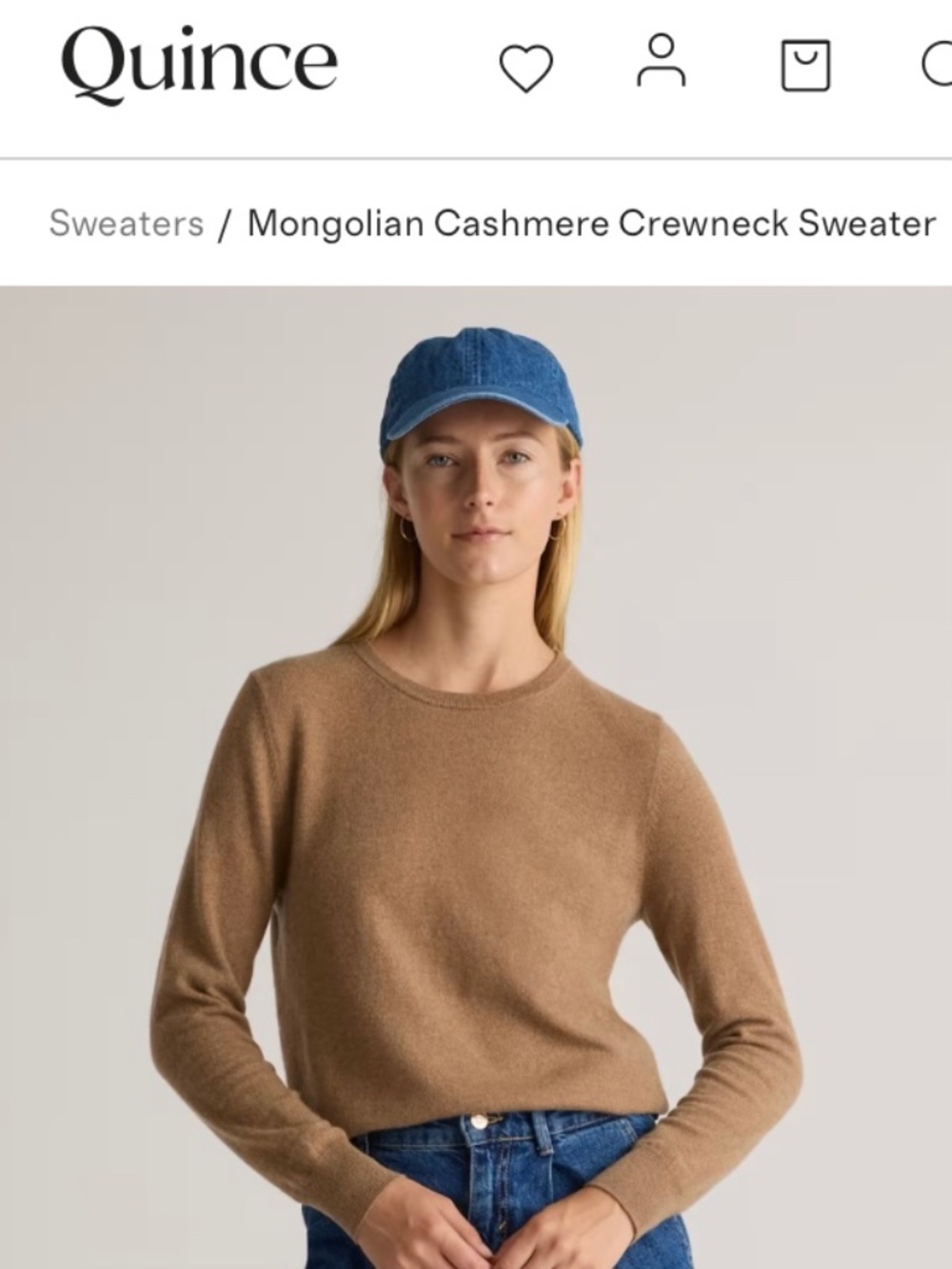 Quince Mongolian Cashmere Crewneck Sweater - NWOT